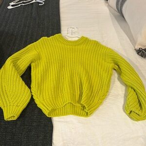 Show Me Your Mumu Lime knit sweater